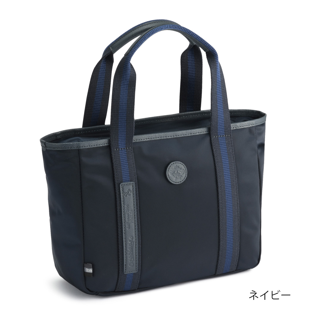 極美品　オロビアンコ　トートバッグ　レザー　ネイビー　2way オロビアンコ 2wayバッグ ナイロンレザー トートーバッグ ネイビー PC