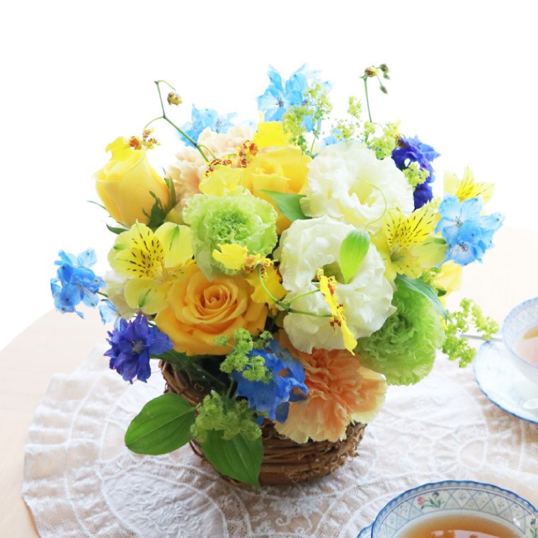 フラワー アレンジメント 花 誕生日 季節の花 アレンジ 生花 AB 誕生日