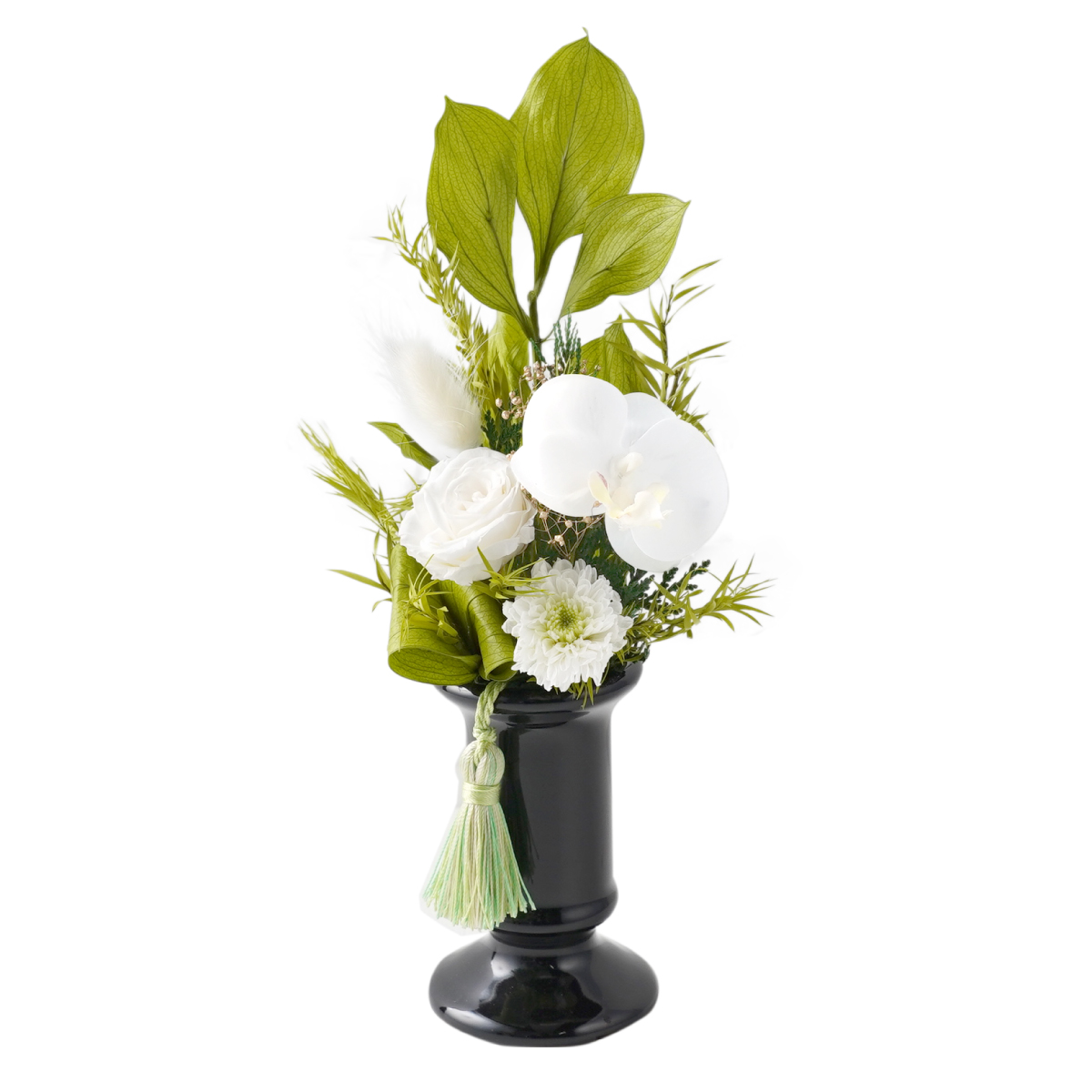 仏花 胡蝶蘭 プリザーブドフラワー大サイズ 自然素材のみ お悔やみ お正月 胡蝶蘭 プリザーブドフラワー お悔やみ」の人気商品一覧 | 安い商品を