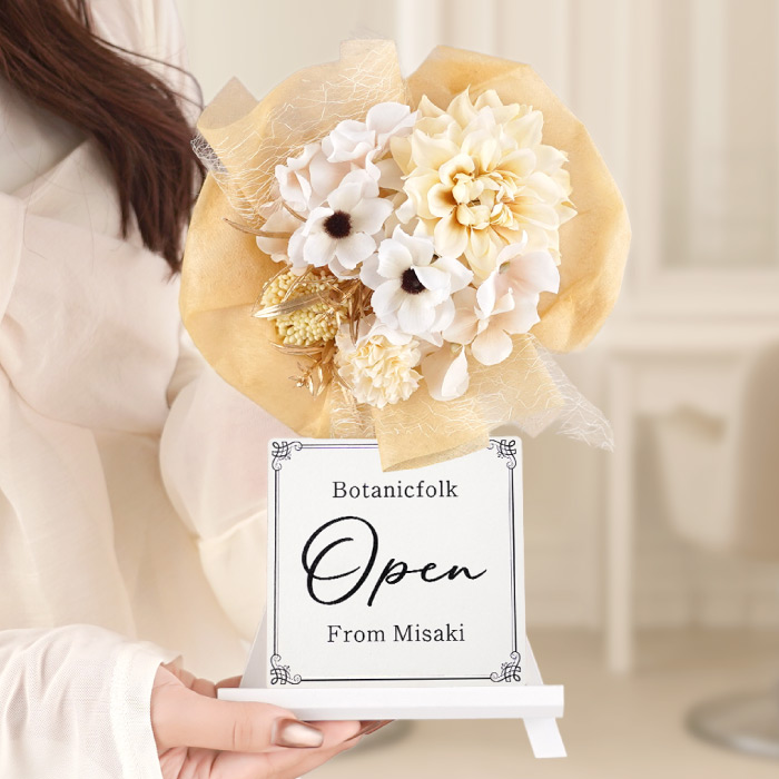 アルバム飾り　お花　オーダー受付中(^ー^) ドライフラワー ナチュラルフレーム トール | ベルビーフルール