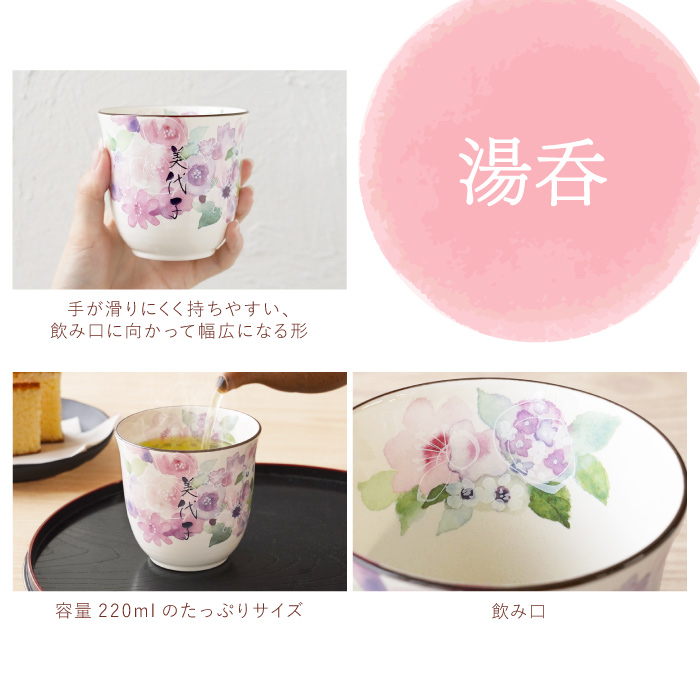 古希のお祝い プレゼント お茶碗 名入れ 名前入り ギフト 美濃焼 若狭