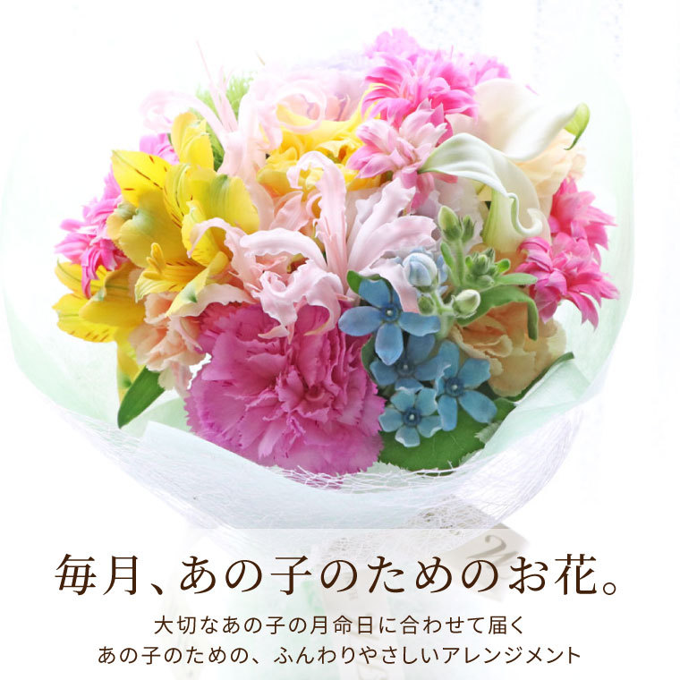 ペット お供え お悔やみ花 虹の橋 定期便 ふわふわコース 12か月