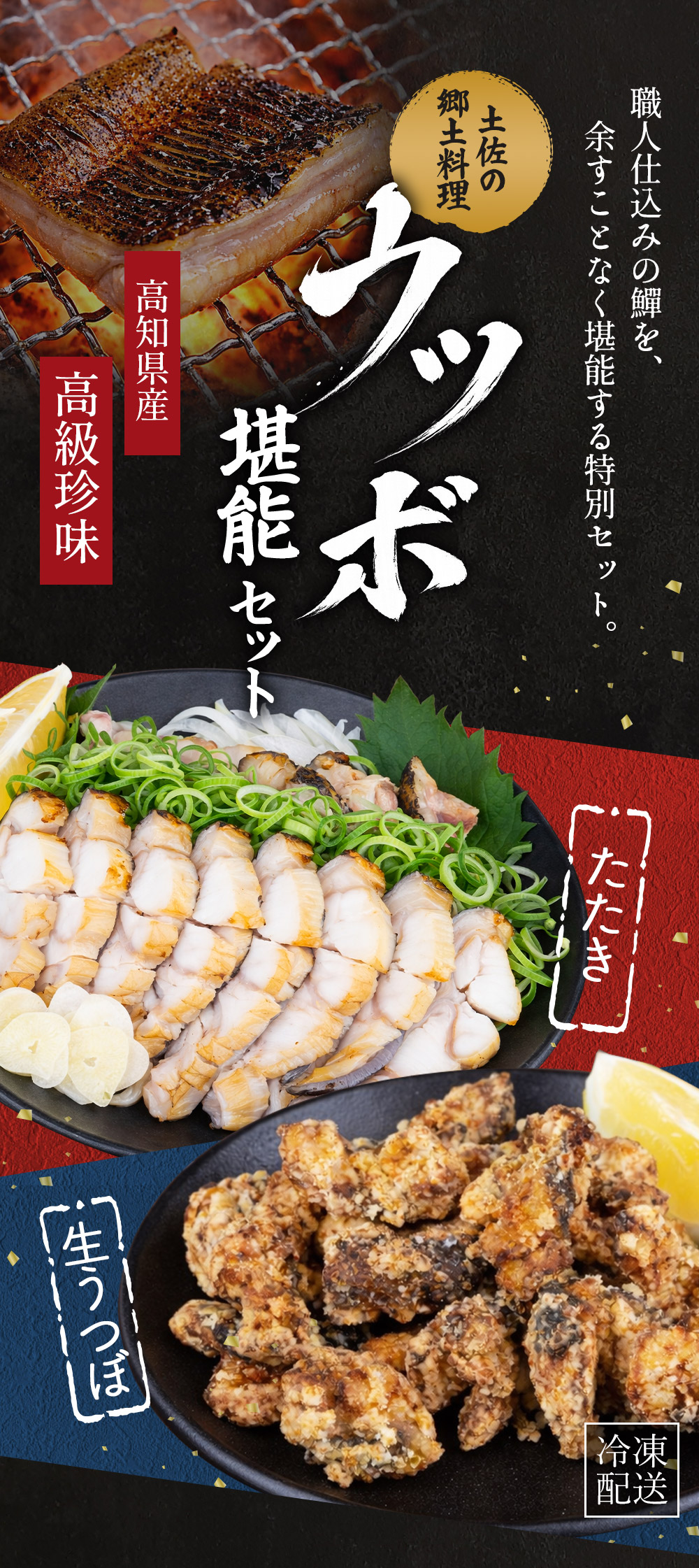 ウツボ堪能セット｜高知名物うつぼのたたき 自宅で本格土佐料理