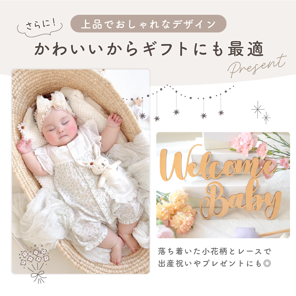 ロンパース 半袖 夏 女の子 ベビー 新生児 赤ちゃん ベビー服 襟