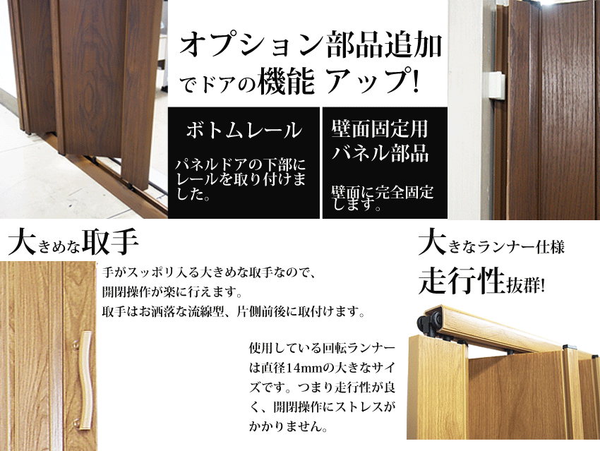 幅・高さ調整オプション有り】パネルドア Labeet ラビート(部屋の間仕切りに最適）幅100cm×高さ196cm 木目柄 -  pm.ssp.ma.gov.br