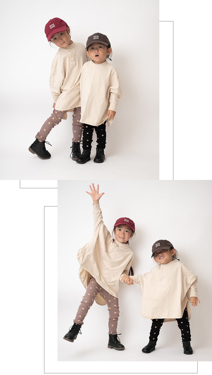 リブレギンス キッズ ドット柄 女の子 男の子 韓国 ベビー服 ボトムス