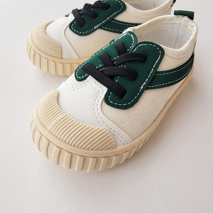 スニーカー ベビー キッズ 靴 ゴム紐 セカン...の詳細画像3