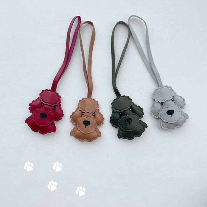 バッグチャーム 犬 チャーム 送料無料 シュナウザー プードル 合