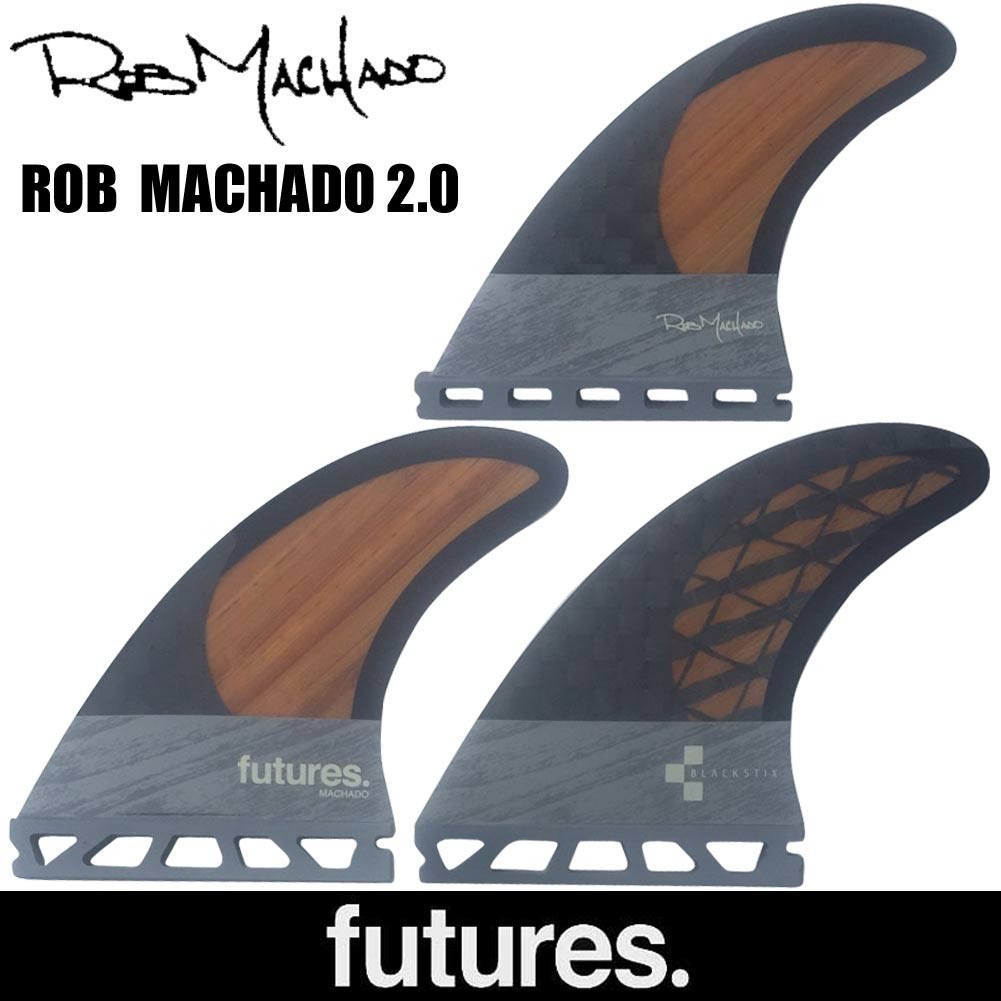 FUTURE FINS ROB MACHADO 2 CARBON BAMBOO/Futures ロブ・マチャド 
