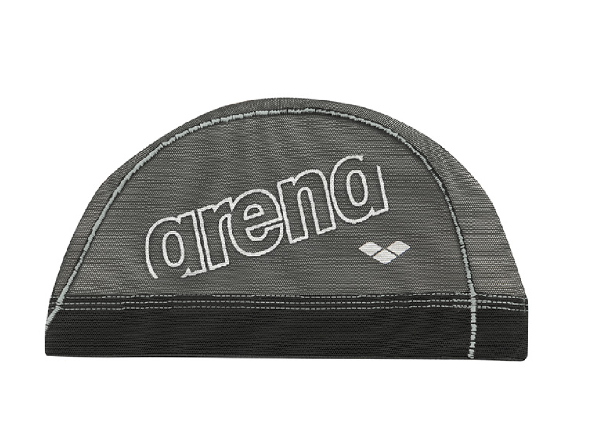 アリーナ arena メッシュキャップ ユニセックス ブラック 黒 水泳 スイム キャップ 帽子 水泳帽 ARN-3415-BKSL｜mario