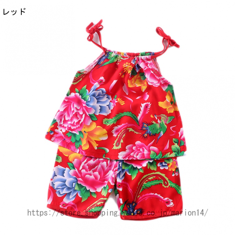 パジャマ 上下セット タンクスーツ パジャマ 綿 タンクトップ ハーフパンツ セットアップ 超可愛い パイナップル フルーツ 子供 キッズ ベビー 幼児 女の子 |  | 01