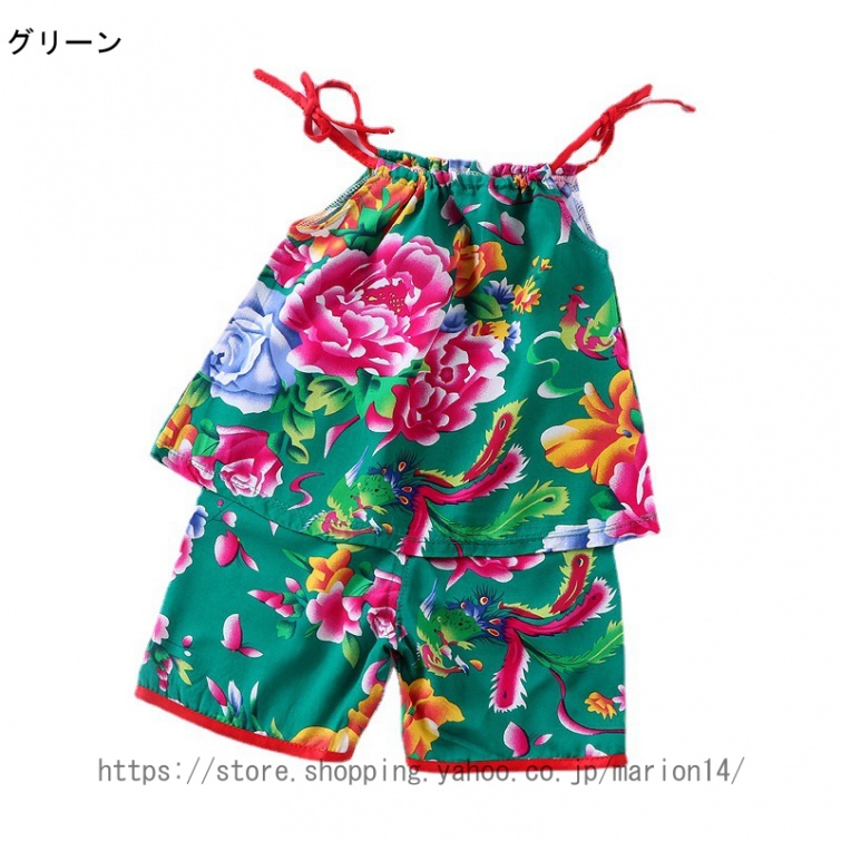 パジャマ 上下セット タンクスーツ パジャマ 綿 タンクトップ ハーフパンツ セットアップ 超可愛い パイナップル フルーツ 子供 キッズ ベビー 幼児 女の子 |  | 02