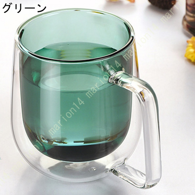 マグカップ ガラス コーヒーカップ 二重ガラスカップ ステンドグラス 耐熱 2層手吹き製作 マグ グラス かわいい 可愛い レトロ カラーグラス コップ カップ |  | 02