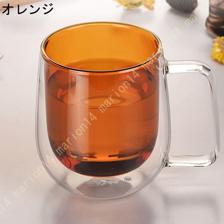 マグカップ ガラス コーヒーカップ 二重ガラスカップ ステンドグラス 耐熱 2層手吹き製作 マグ グラス かわいい 可愛い レトロ カラーグラス コップ カップ |  | 04