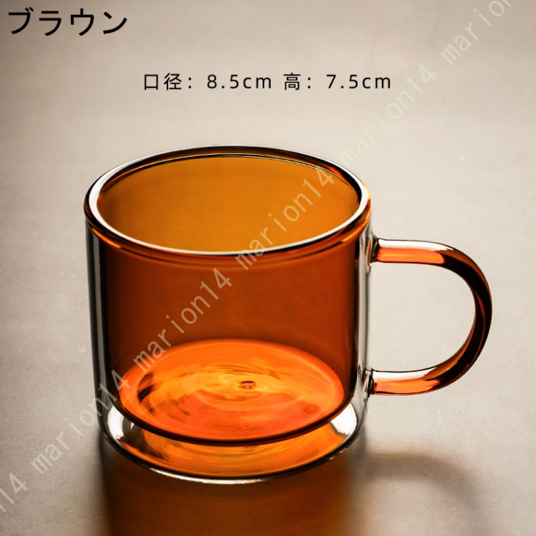 マグカップ ガラス コーヒーカップ 二重ガラスカップ ステンドグラス 耐熱 2層手吹き製作 マグ グラス かわいい 可愛い レトロ カラーグラス コップ カップ |  | 04