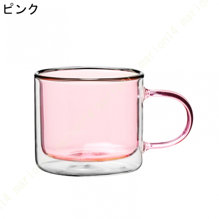 マグカップ ガラス コーヒーカップ 二重ガラスカップ ステンドグラス 耐熱 2層手吹き製作 マグ グラス かわいい 可愛い レトロ カラーグラス コップ カップ |  | 01