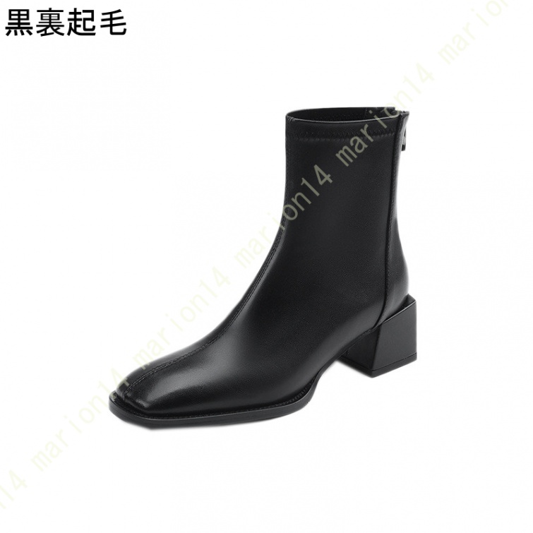 758 サルヴァトーレフェラガモ ショートブーツ レザー本革ブラック 758