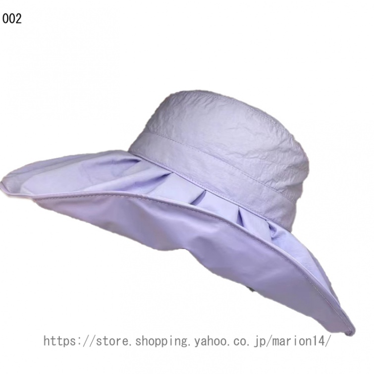 帽子 レディース 大きいサイズ つば広 無地 UVシャルマンハット 完全遮光 バイカラー つば広ハッ...