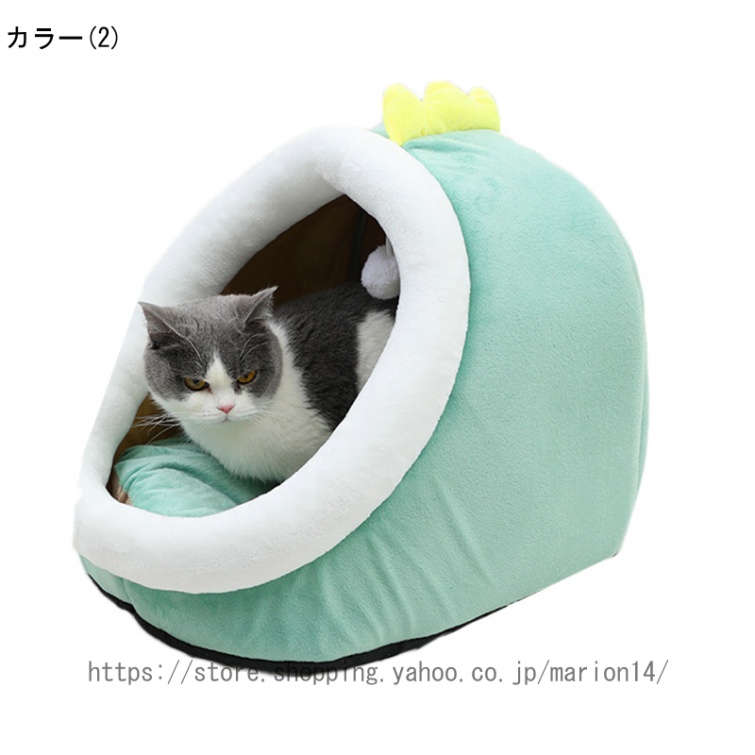 猫 ベッド ペットハウス クッション 猫ハウス マット 猫 こたつ ペットベッド猫 犬ベッド 犬小屋 ペット寝袋 犬用ベッド クッション ペット用寝袋 保温防寒｜marion14｜03