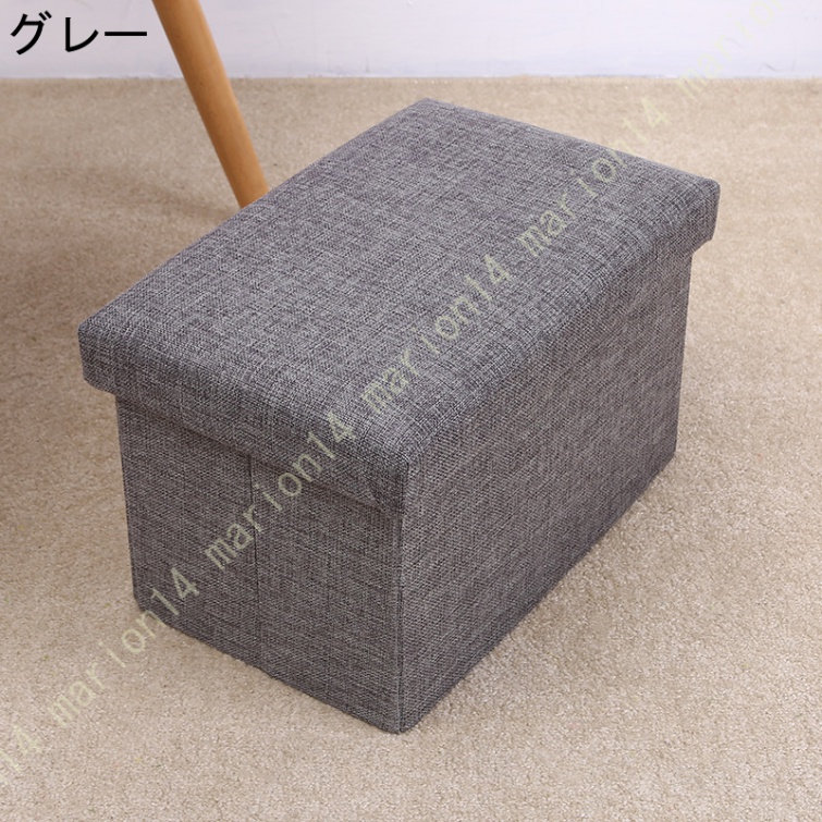 収納ベンチ 折りたたみスツール 収納スツール ワイド 長方形 収納ボックス おしゃれ オットマン ベンチ イス チェア おもちゃ箱 シンプル モダン 座れる |  | 02