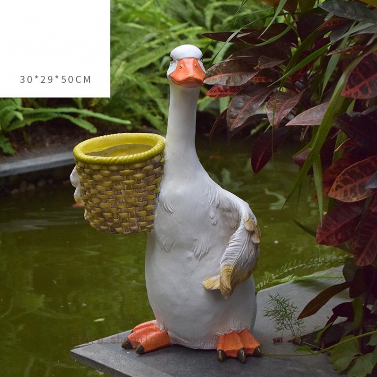 植木鉢 多肉植物鉢 アヒル 動物 オーナメント ガーデン