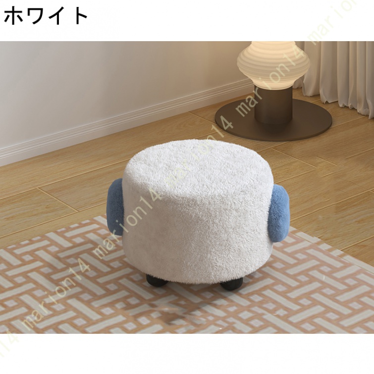 ファブリックポータブルスツール 現代的なミニマリストの木製のスツール 幼稚園のベッドルームの子供用スツール ノンスリップクリエイティブなスツール |  | 01