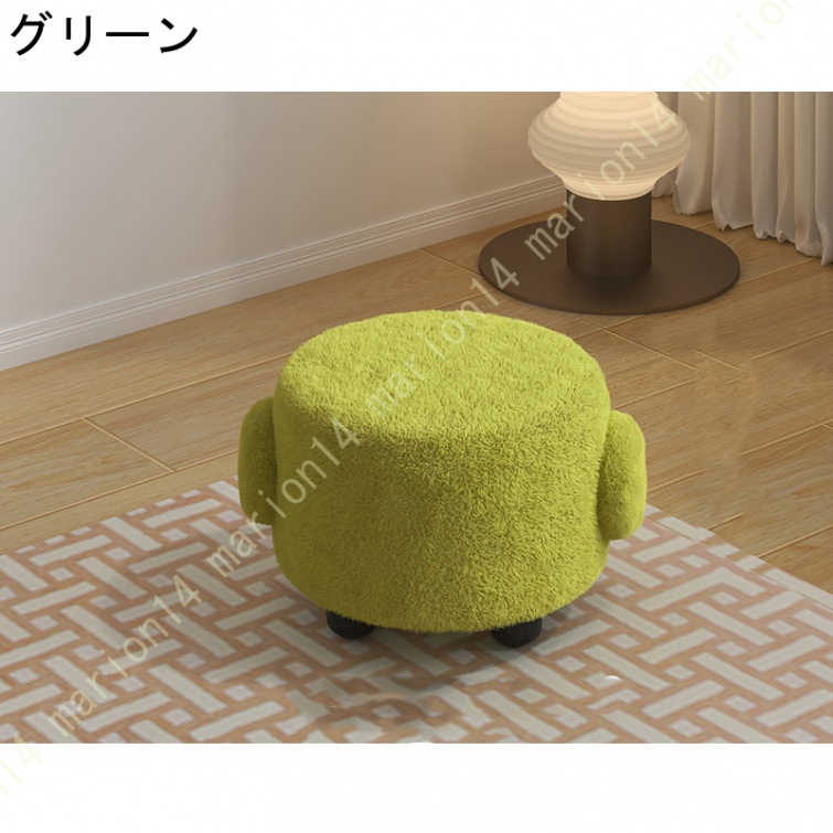 ファブリックポータブルスツール 現代的なミニマリストの木製のスツール 幼稚園のベッドルームの子供用スツール ノンスリップクリエイティブなスツール |  | 05