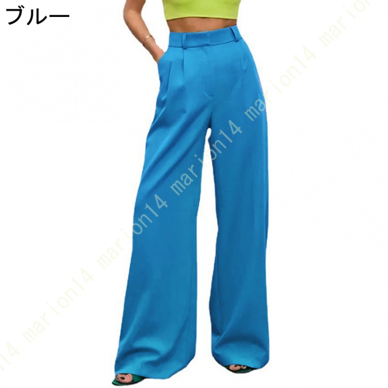 パンツ レディース きれいめ ハイウエスト ワイドパンツ おしゃれ ストレートパンツ 長ズボン ロングパンツ 美脚 可愛い オフィス 通勤 フォーマル カジュアル |  | 03
