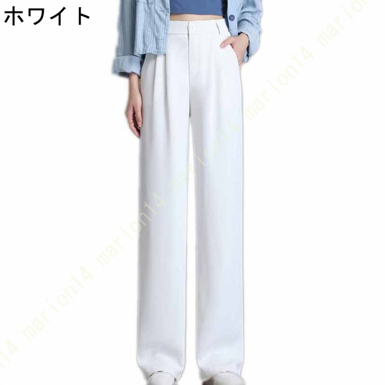 ストレート タック ワイドパンツレディース 春 夏 パンツ スラックス ワイドパンツ オフィスカジュアル タックパンツ 美シルエット きれい見えワイドパンツ |  | 01
