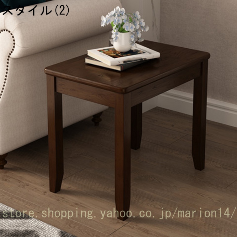 サイドテーブル ナイトテーブル シンプル 木製 ハイスタンド モダン サイドテーブル コーヒーテーブル コンソール 花台 リビング収納 テーブル おしゃれ｜marion14｜03