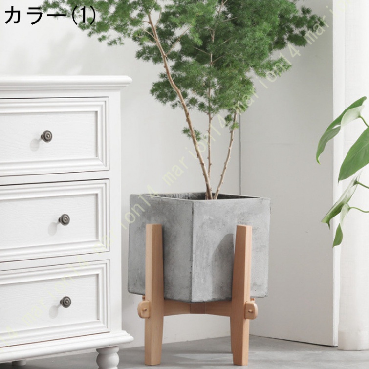 調整可 伸縮式 プランタースタンド 2色 観葉植物 鉢台 ポットスタンド 天然木 フラワーポット フラワースタンド 植木鉢台 室内 インテリア 円形 丸型 鉢置き台｜marion14｜02