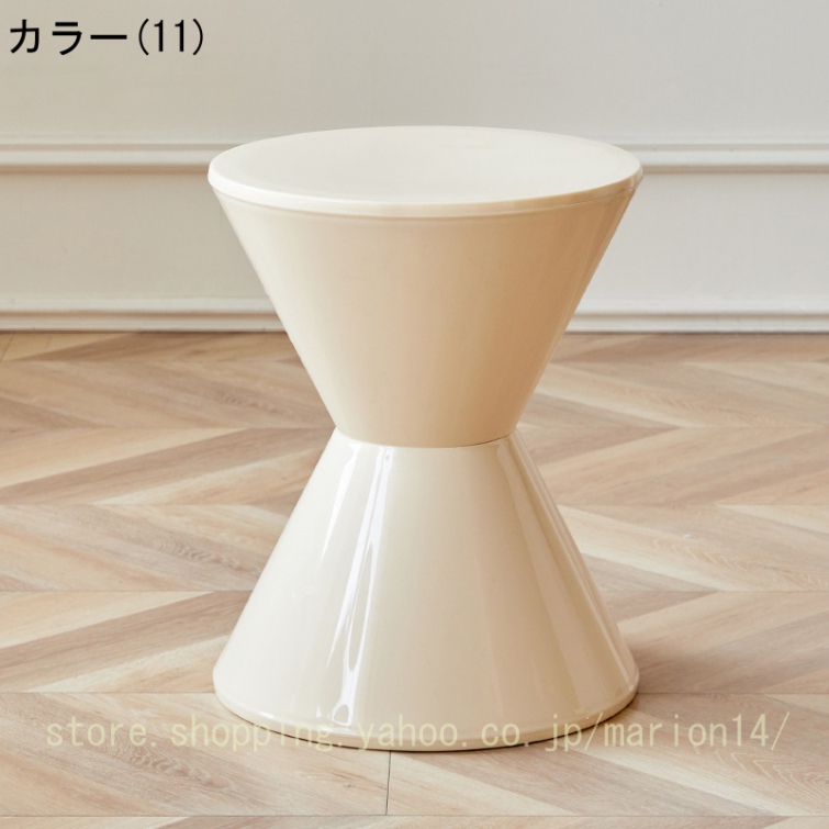 ジグザグスツール サイドテーブル チェア スツール サイドテーブル 花台 プランターベース 椅子 プラスチック 円形 腰掛 背もたれなし カラフル 低め リビング |  | 11