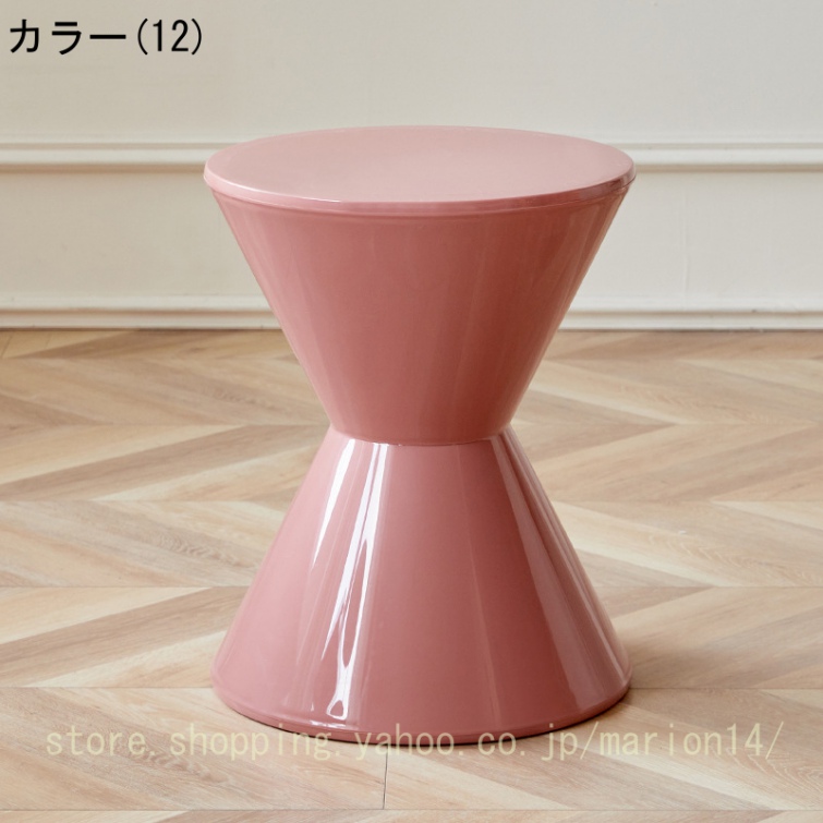 ジグザグスツール サイドテーブル チェア スツール サイドテーブル 花台 プランターベース 椅子 プラスチック 円形 腰掛 背もたれなし カラフル 低め リビング |  | 12