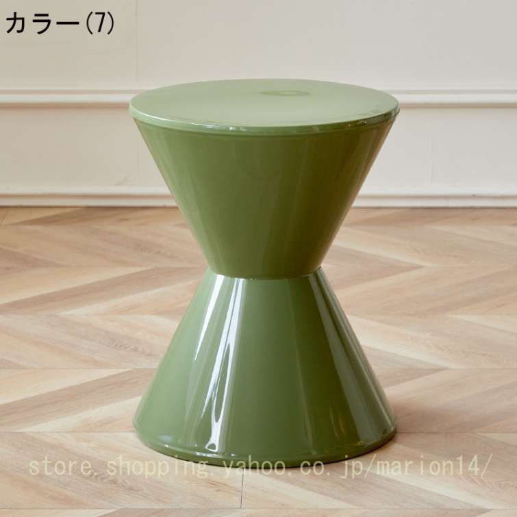 ジグザグスツール サイドテーブル チェア スツール サイドテーブル 花台 プランターベース 椅子 プラスチック 円形 腰掛 背もたれなし カラフル 低め リビング |  | 07