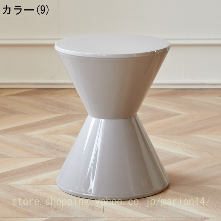 ジグザグスツール サイドテーブル チェア スツール サイドテーブル 花台 プランターベース 椅子 プラスチック 円形 腰掛 背もたれなし カラフル 低め リビング |  | 09