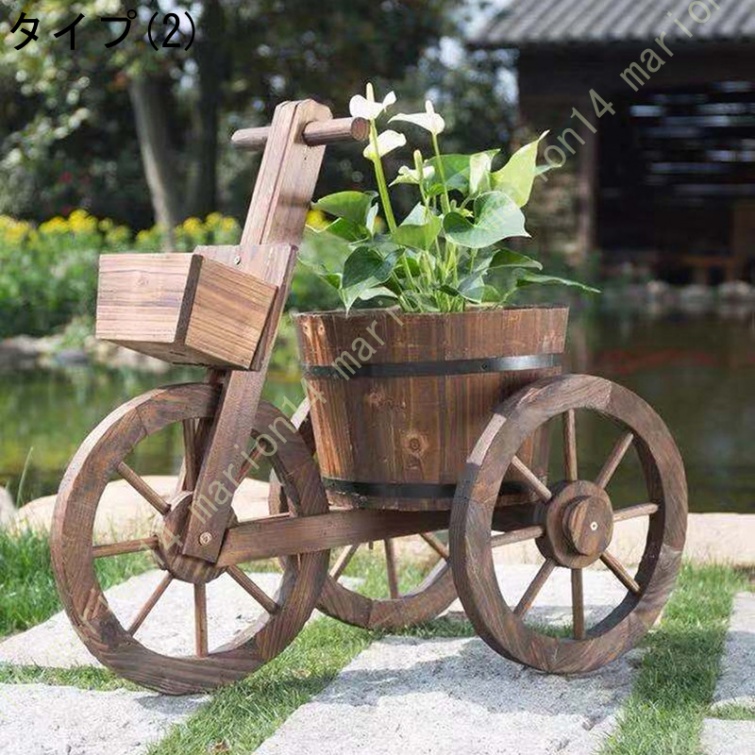 salut!ブリキバギー 四輪手押し車 インテリア ガーデニング