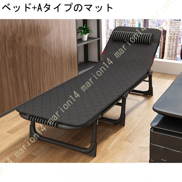 折りたたみベッド 一人掛け 軽量 コンパクト 簡易ベッド 一人暮らし 在宅 休憩 昼寝用 通気 テレビ鑑賞 オフィス 太いスチールフレーム しっかり支えて |  | 01
