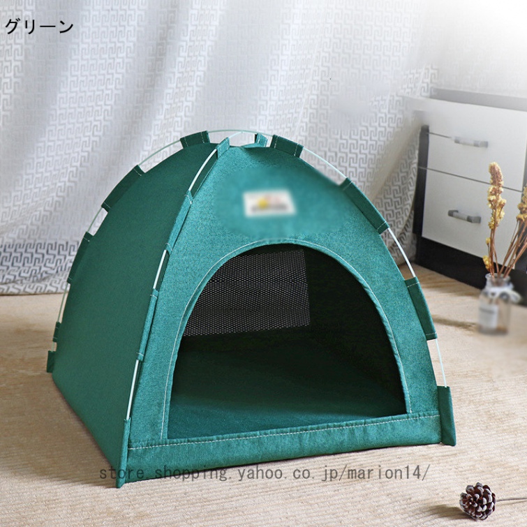 ペットテント 犬 猫 ベッド ハウス テント 猫小屋 犬小屋 猫ちゃんのための癒し空間 SNS映え ペットベッド クッション付き 折りたたみ可能 持ち運び可能｜marion14｜02