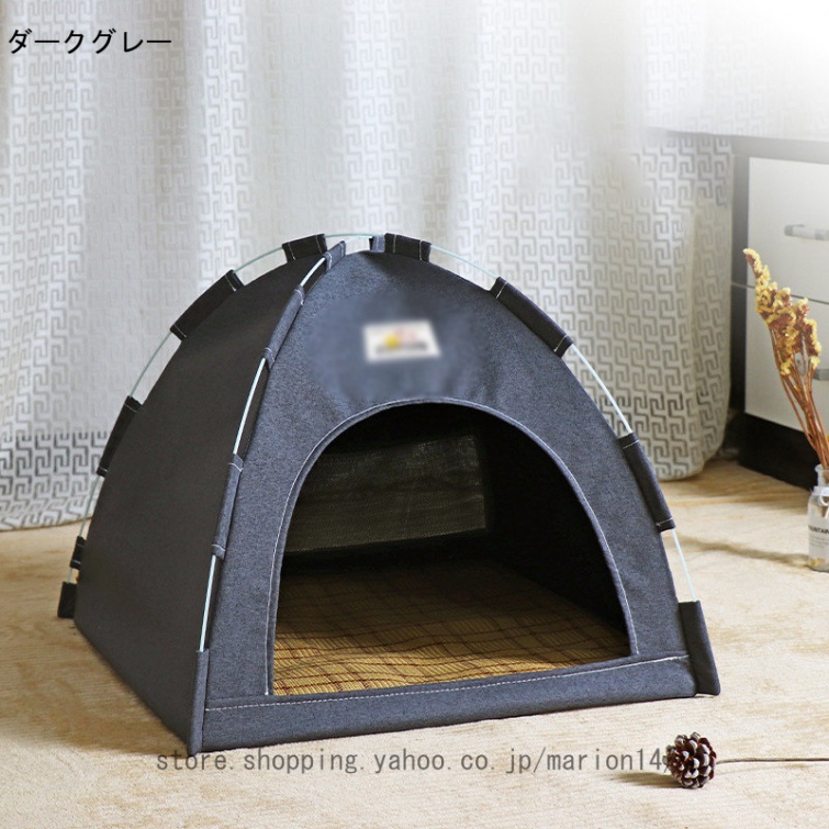 ペットテント 犬 猫 ベッド ハウス テント 猫小屋 犬小屋 猫ちゃんのための癒し空間 SNS映え ペットベッド クッション付き 折りたたみ可能 持ち運び可能｜marion14｜03