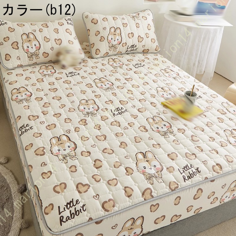 パッド一体型ボックスシーツ シングル 敷きパッド ベッドパッド 単品売り セミダブル ダブル ボックスシーツ 丸洗いOK オールシーズン 布団カバー ズレない |  | 12