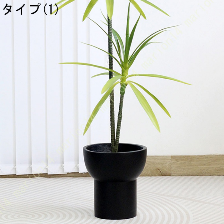 人気満点 セメント製 植木鉢 観葉植物鉢 シンプル 北欧 大型 大口径 底