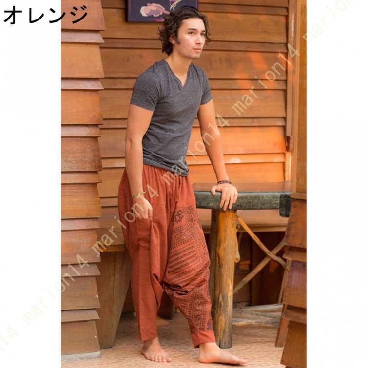 サルエルパンツ メンズ エスニック ファッション 夏 サルエル パンツ アジアン ボトムス 大きいサイズ ジョガーパンツ バルーンパンツ タイパンツ |  | 03