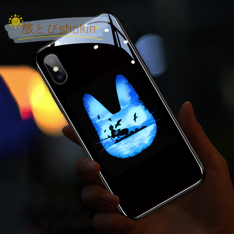 発光電話ケース スマホケース iphone15ケース iphone1514Pro Max ケース強化ガラス 感応発光 カラフル光り おしゃれ LEDが光るケース｜mariri-shop｜12