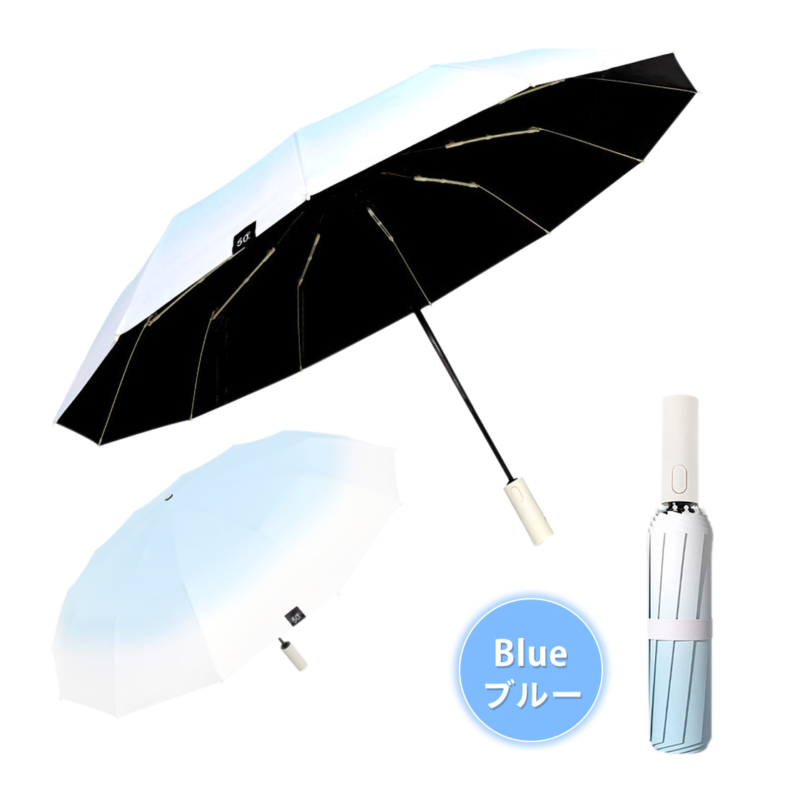 折りたたみ 傘 晴雨兼用 自動開閉 UVカット 12本骨 レディース 雨傘 日傘 可愛い メンズ 雨傘 遮熱 遮光 コンパクト ワンタッチ 可愛い おすすめ おしゃれ｜mark-store｜02