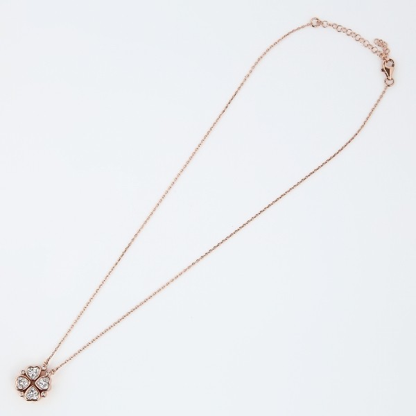SWAROVSKI ネックレス スワロフスキー ハート 四つ葉 18金 ピンクゴールド CZ ジルコニア 4 クローバー 2 WAY レディース  プレゼント ギフト クリスマス : ジュエリー 腕時計 MARKGRAF - 通販 - Yahoo!ショッピング