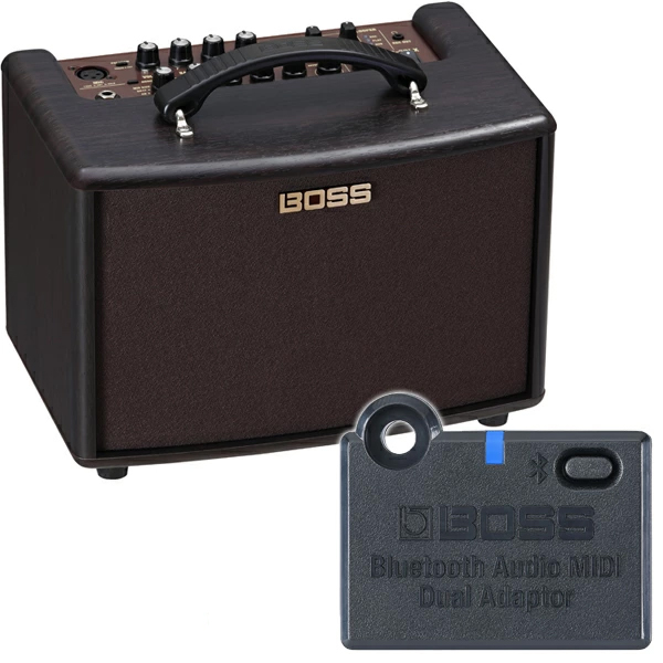 BOSS AC-22LX + BT-DUAL�@�A�R�[�X�e�B�b�N�A���v