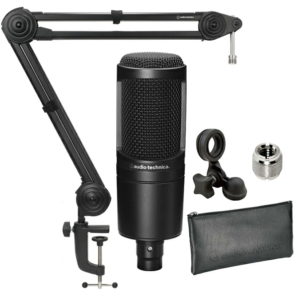 audio-technica AT2020 + AT8700J �Z�b�g�@�R���f���T�[�}�C�N + �}�C�N���z���u�[���A�[��