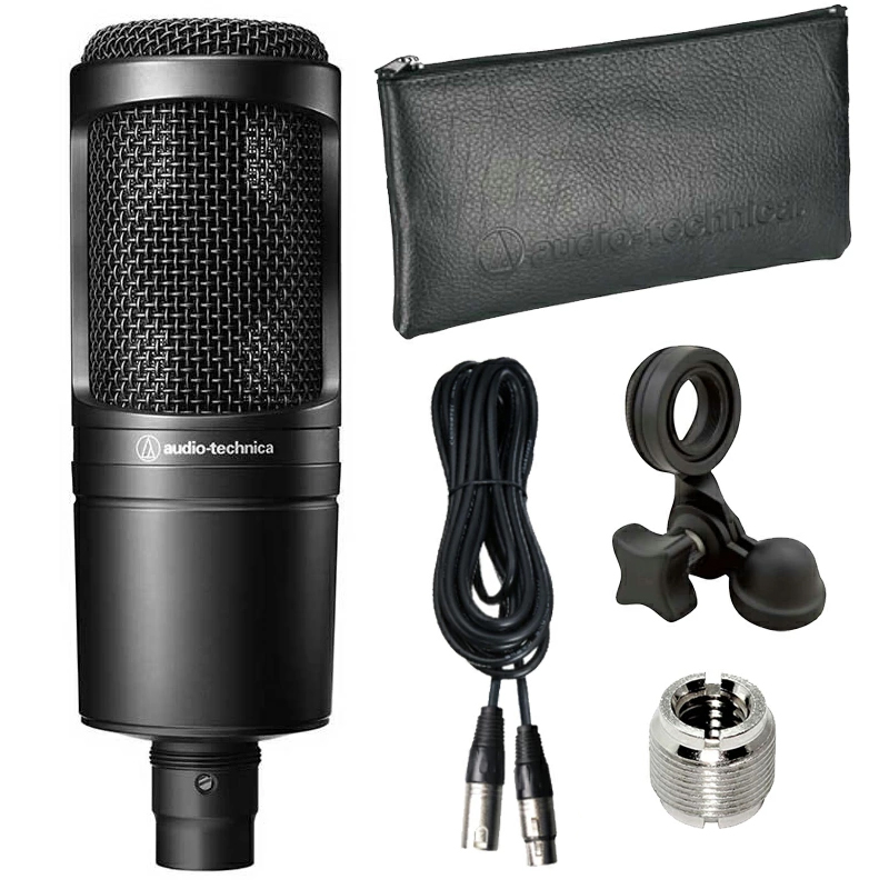 audio-technica AT2020 + TRUE DYNA TDXLR-05 �Z�b�g�@�R���f���T�[�}�C�N