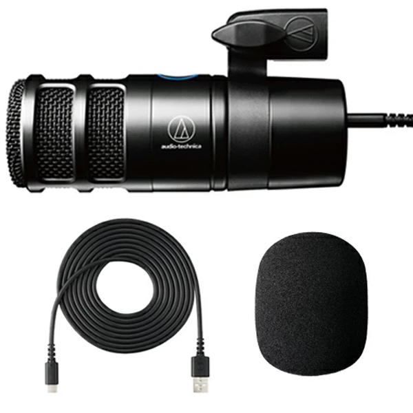 audio-technica AT2040USB + ��p�E�C���h�X�N���[��AT8176 �Z�b�g�@�_�C�i�~�b�NUSB�}�C�N���z��