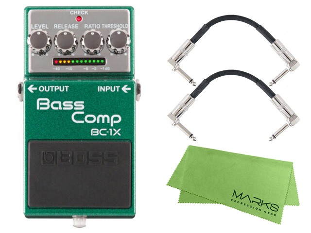 BOSS（楽器、器材） - BOSS BC-1X + モリダイラパッチケーブル2本 仕掛ける［マークス・オリジナルクロス付］ エフェクター ギターエフェクター-楽器、器材-ギター